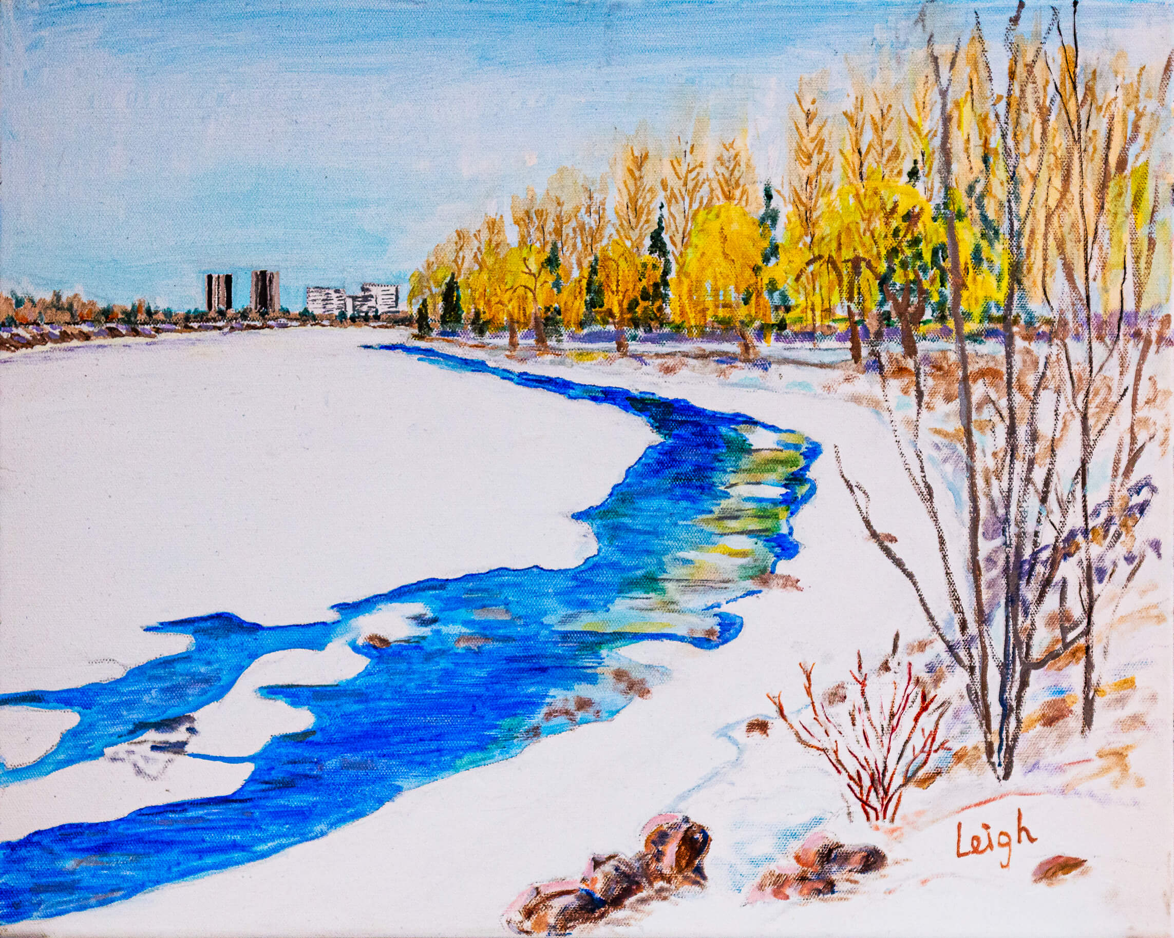Early Spring at Mooneys Bay Luis Leigh GuillermoLineage Arts Gallery Ottawa