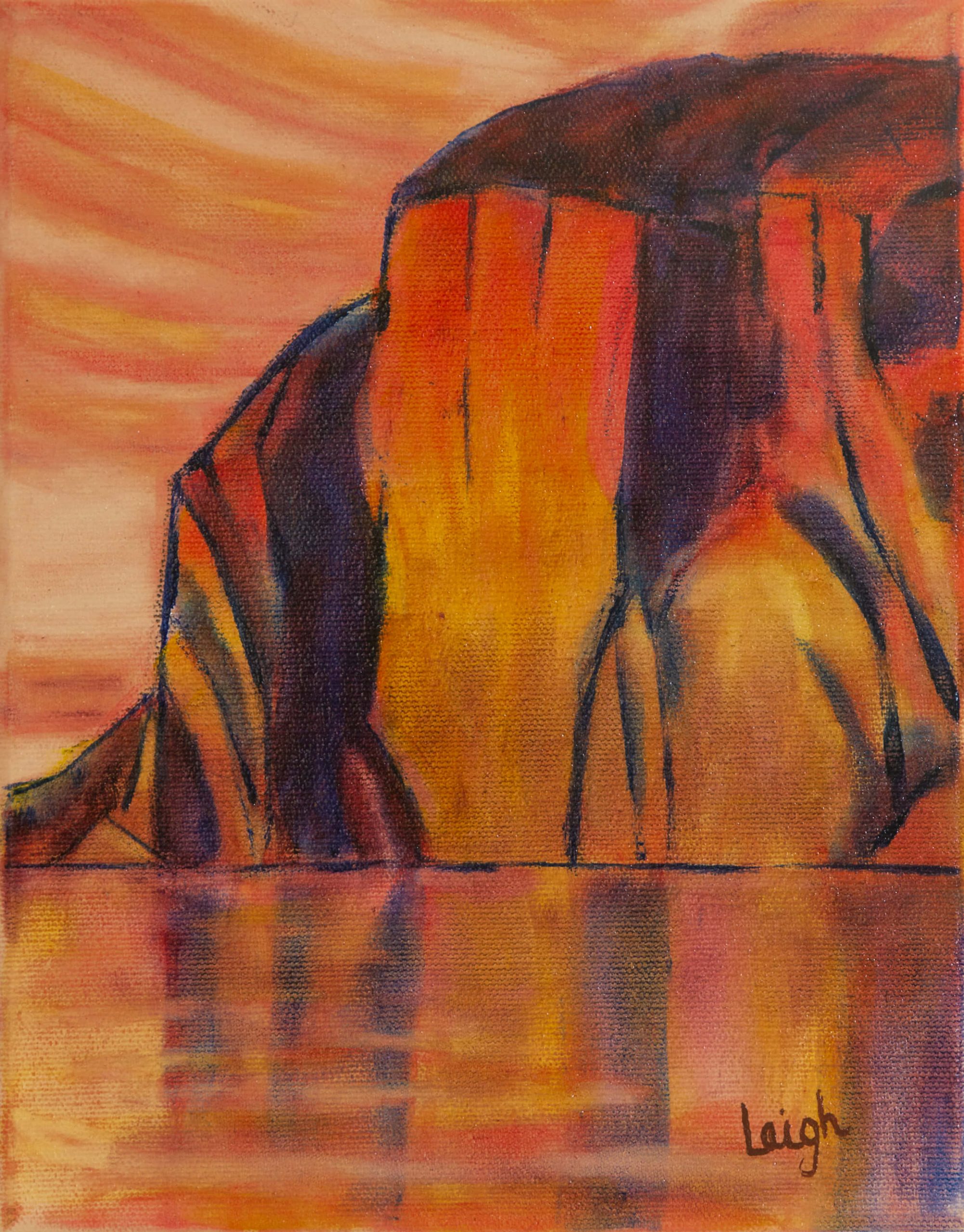 Evening Light - Mazinaw Rock at Bon Echo Luis Leigh Guillermo Lineage Arts Gallery Ottawa