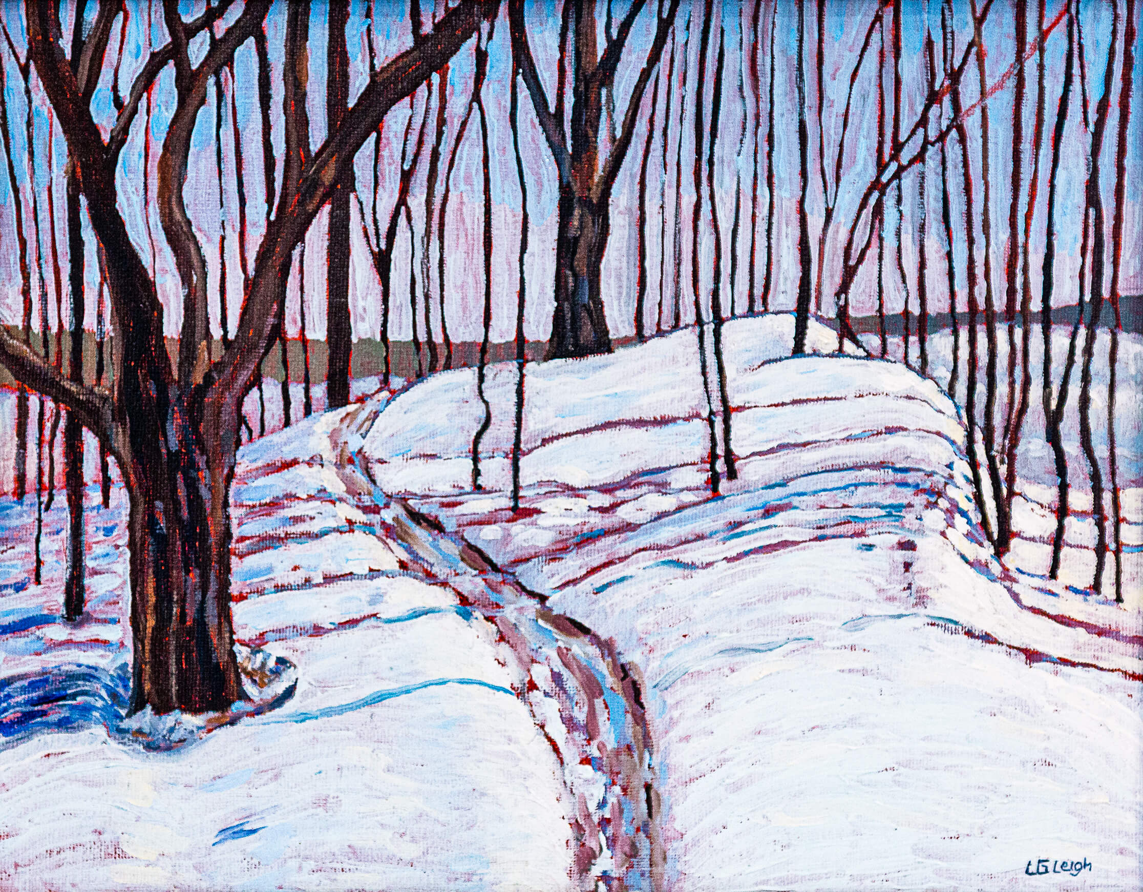 Snow at Mer Bleue Luis Leigh Guillermo Lineage Arts Gallery Ottawa