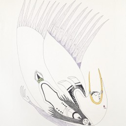 Nuliajuq and her Bird Husband transforms into Human Ningiukuluk Teevee Lineage Arts Gallery Ottawa Indigenous Art