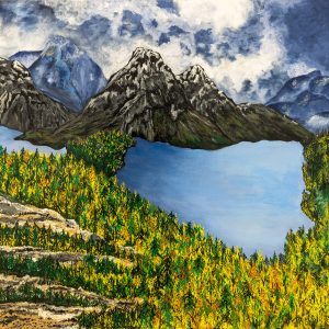 Cerulean Lake British Columbia Suny Jacob Lineage Arts Ottawa BIPOC Art Impressionism Landscape Impressionist Realism Landscape Realism Landscape