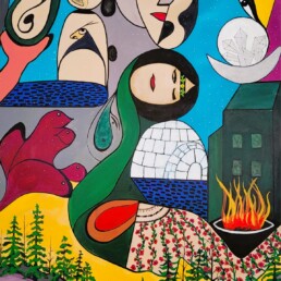 Traditional Art by Annie Pillaqtuak Lineage Arts Gallery Art Ottawa Indigenous Artist